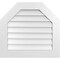 Ekena Millwork Octagonal Top Surface Mount PVC Gable Vent w/ 3-1/2"W x 1"P Standard Frame, 28"W x 26"H GVPOT28X2601SN - alternate 1